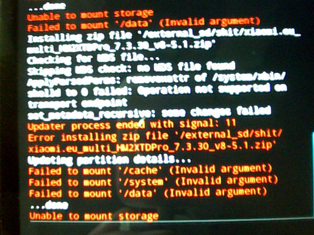 Langkah mudah atasi masalah Failed To Mount System (Invalid Argument) pada Xiaomi Mi A1 via TWRP