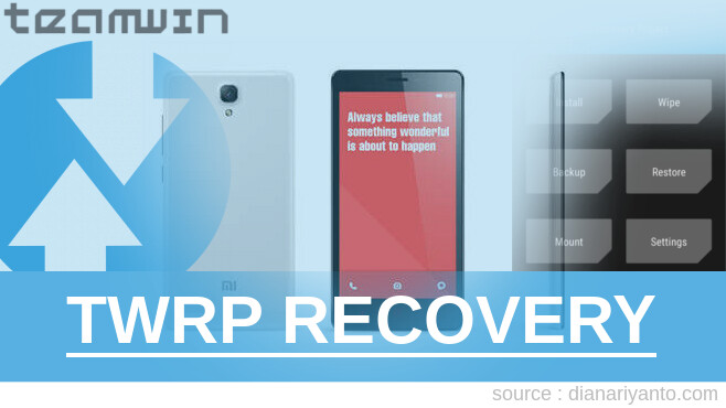 TWRP Xiaomi Redmi Note 4G Tanpa Komputer