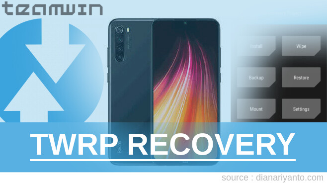 Download TWRP Xiaomi Redmi Note 8 Tanpa Unlock Bootloader